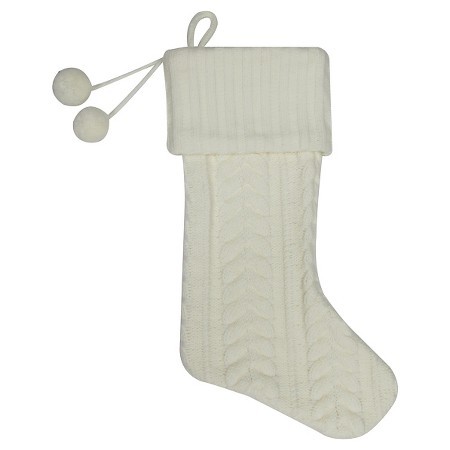 Cream Cable Knit Christmas Stocking - Wondershop™ | Target