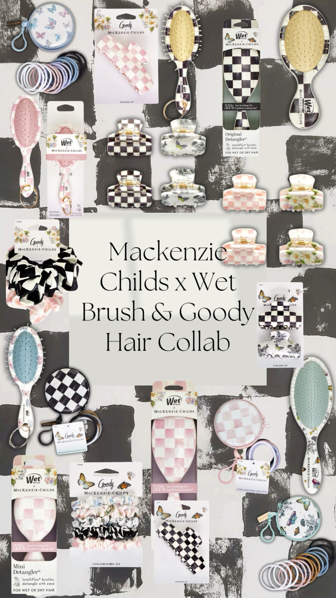 Famed house ware and kitchen ware brand Mackenzie Childs has just released their collab with hair care brands goody and wet brush on a range of hair clips, brushes, scrunchies and hair ties. In four distinct prints, there is something to chose from for everyone. Plan your buy because these will be selling out quickly. Personally, I am going to be picking up some claw clips, large scrunchies and the checkered full size brush  

#LTKSpringSale #LTKdayinmylife #LTKgrwm