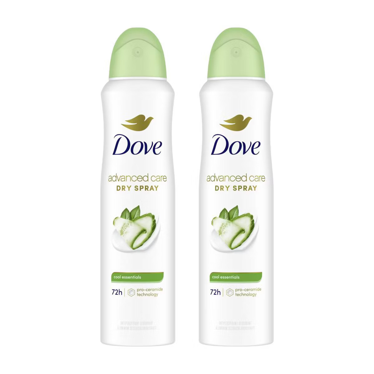 Dove Beauty Advanced Care Cool Essential Dry Spray Antiperspirant & Deodorant Twin Pack - 3.8oz/2... | Target