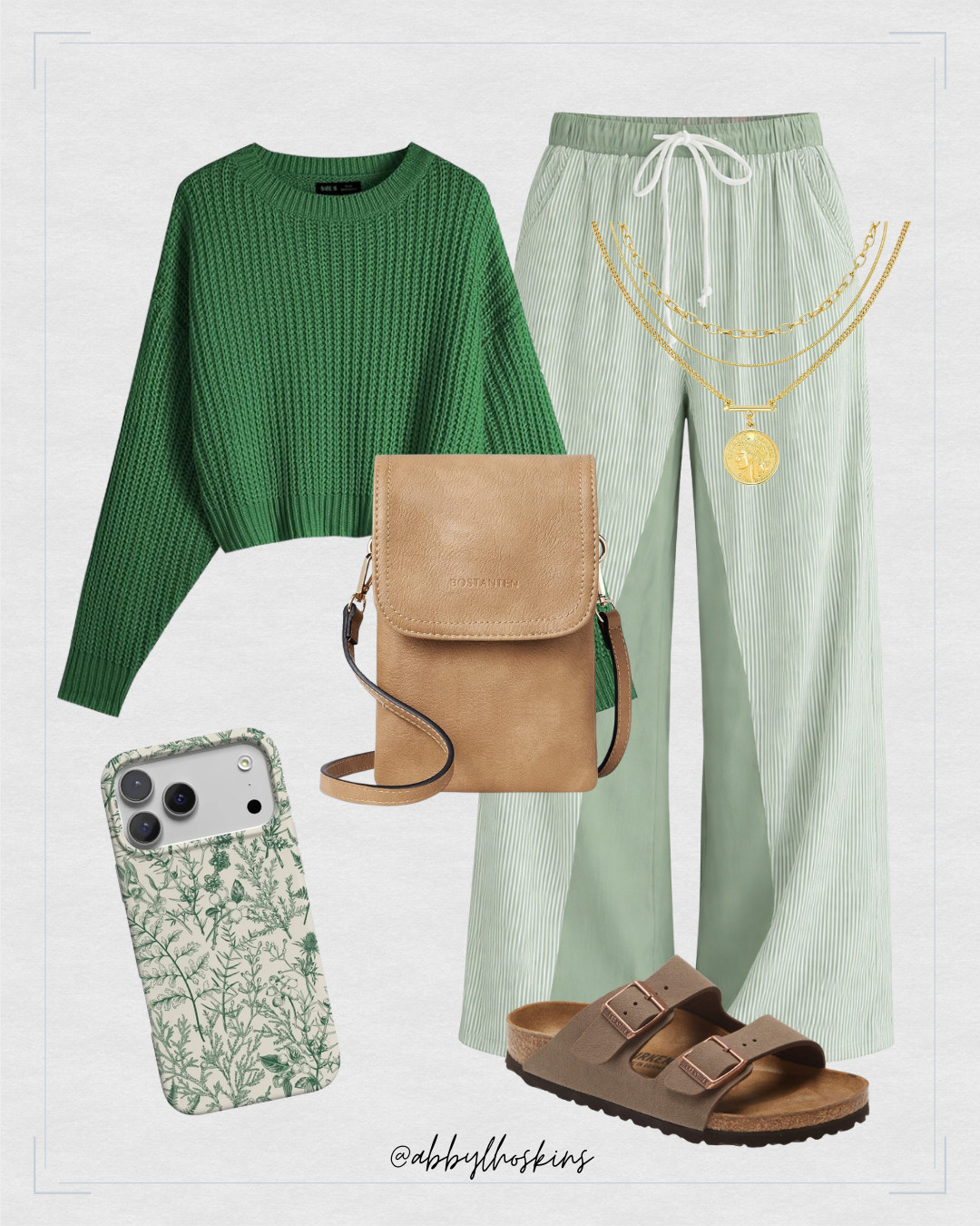 Love the green with green, perfect for spring 🌿✨


@amazon @nordstrom 

 #ltkwomens #ltkfinds #amazonfashion #springoutfits2026 #birkenstocks #LTKootd #LTKSeasonal #LTKTravel