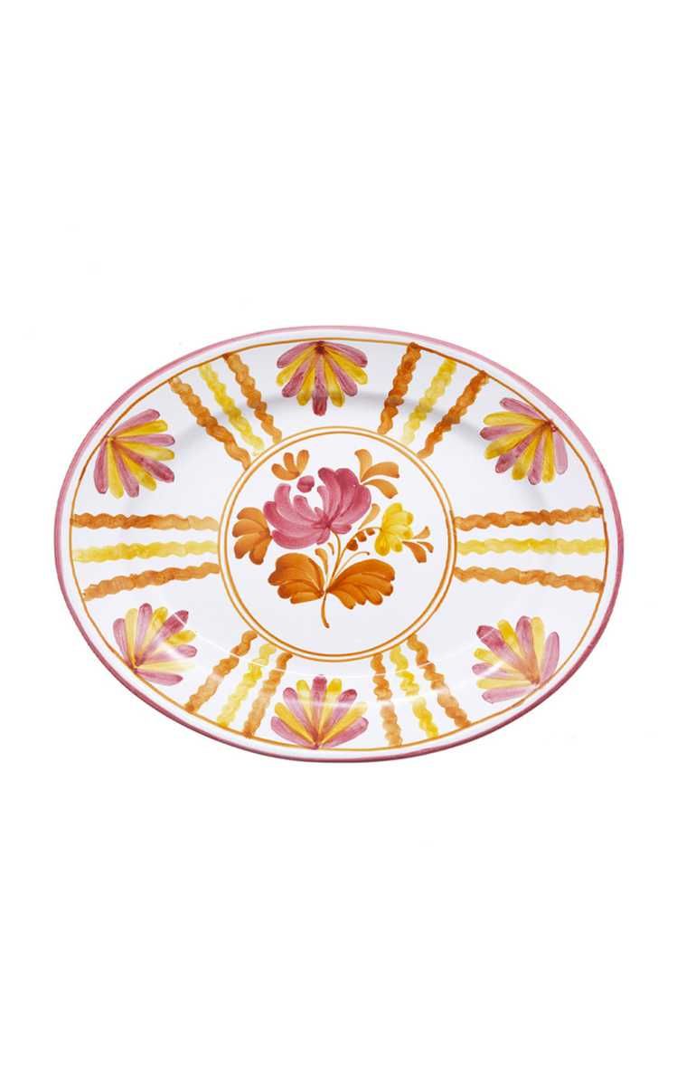 Blossom Hand-Painted Ceramic Platter | Moda Operandi (Global)