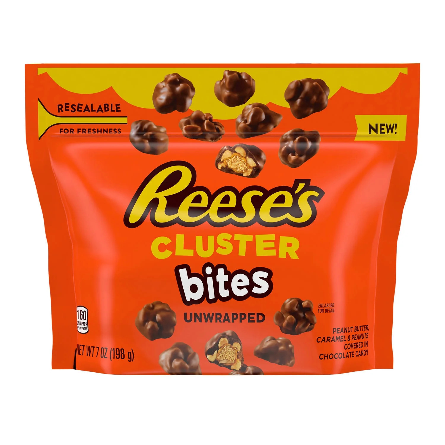Reese's Cluster Bites Peanut Butter, Caramel and Peanuts Candy, Bag 7 oz | Walmart (US)