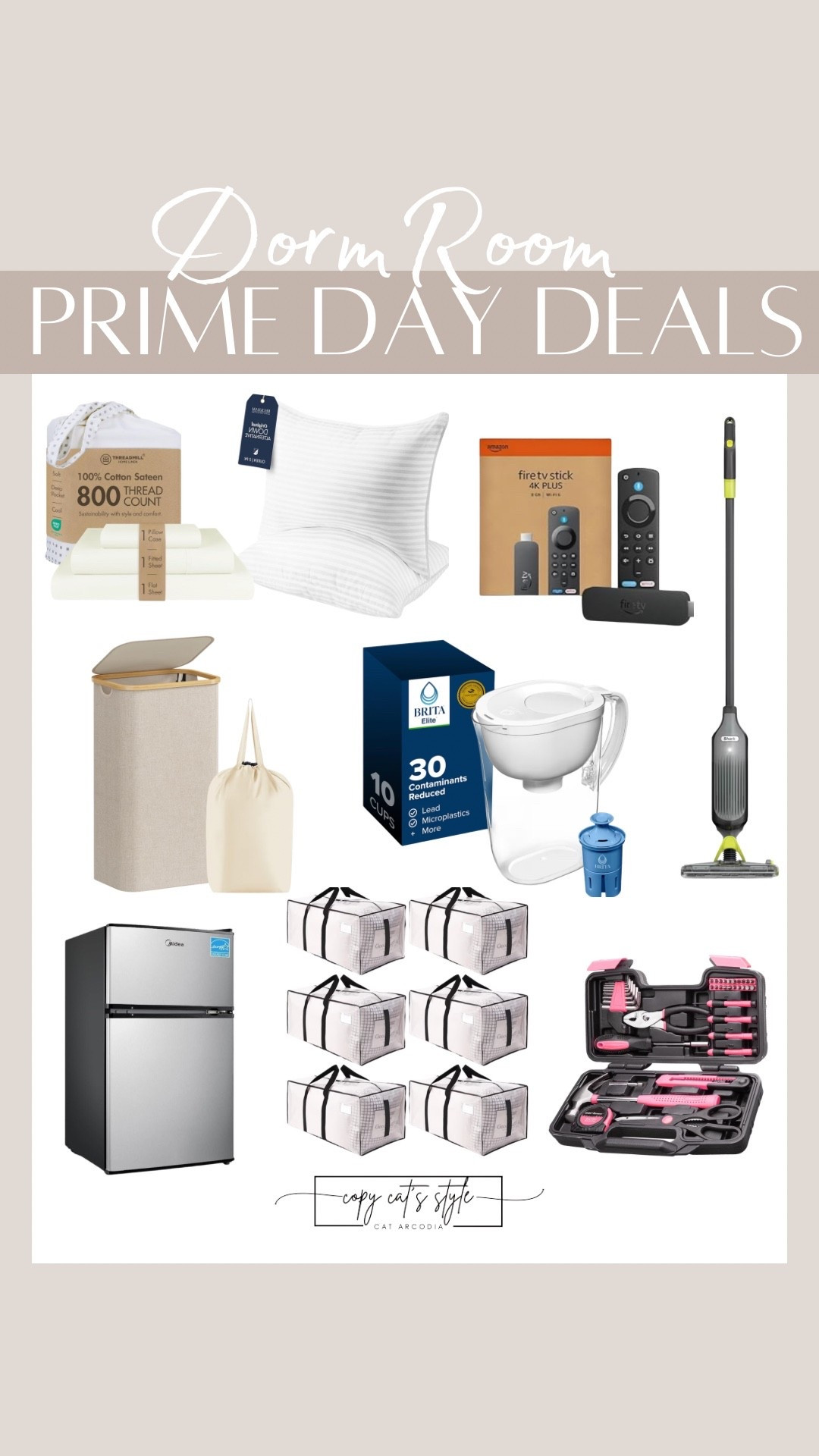Dorm room essentials from Amazon.  Dorm room hamper, dorm room refrigerator, dorm room sheets, dorm room cleaning vacuum, dorm room bags.

#LTKSaleAlert #LTKHome