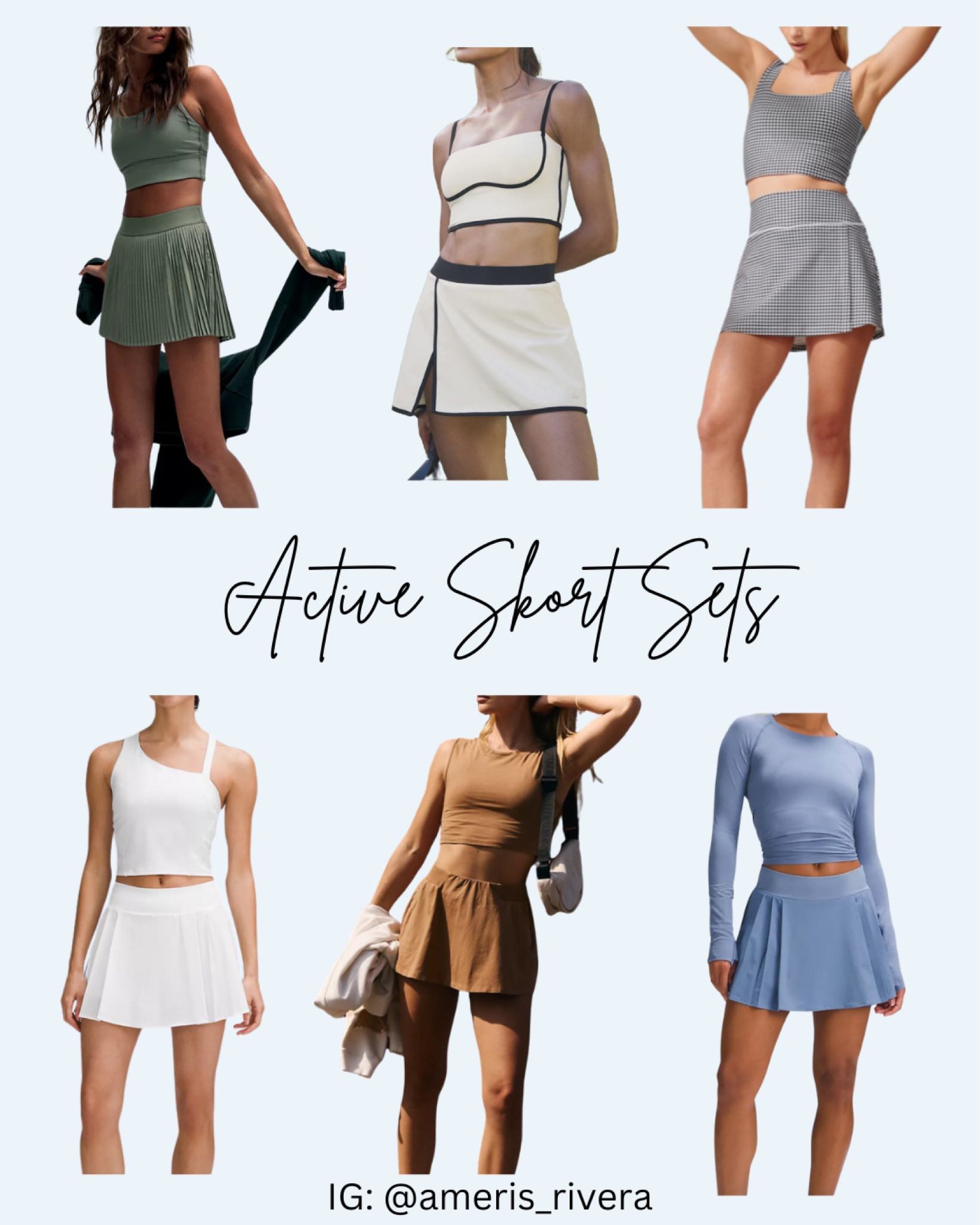 These skort sets feature a flirty, feminine silhouette that combines the best of shorts and a skirt, giving you the freedom to move with ease and style. The matching top is designed to keep you cool and comfortable while looking oh-so-chic with its trendy crop design and breathable fabric. 💫

#LTKBacktoSchool #LTKActive #LTKFitness