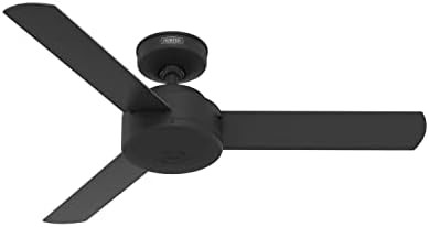 Hunter 44 inch Indoor Ceiling Fan No Light - Black Modern Ceiling Fan without Light, 3 Blades, St... | Amazon (US)