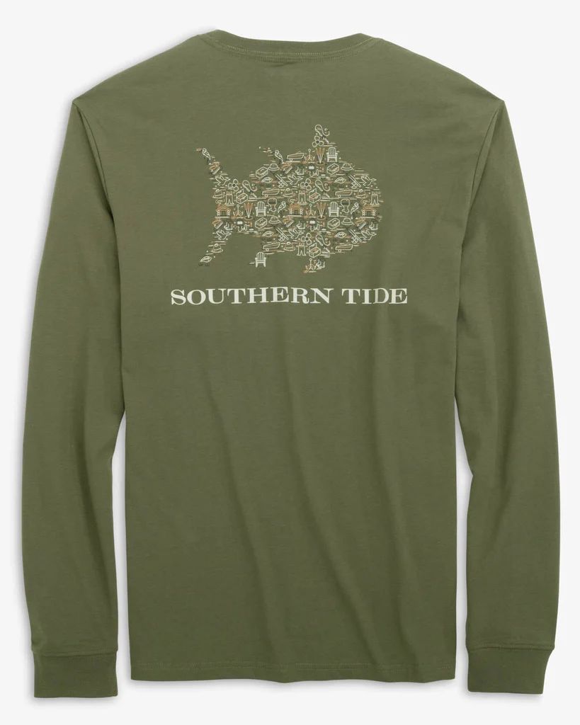 Livin Lodge Skipjack Fill Long Sleeve T-Shirt | Southern Tide