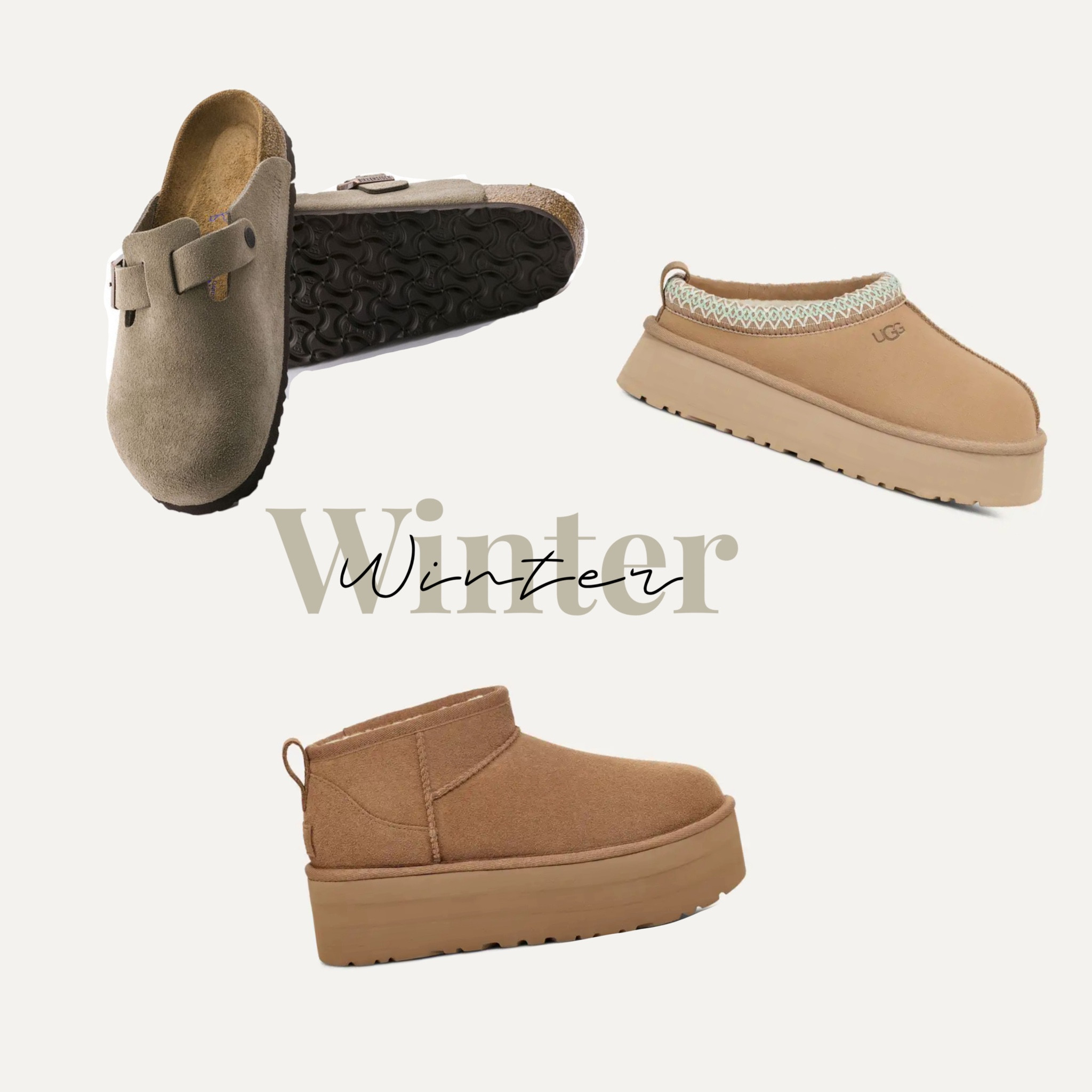 Winter “it” shoes! #ugg #birkenstocks

#LTKStyleTip #LTKShoeCrush #LTKSeasonal