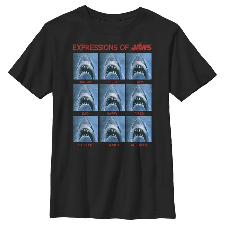 Boy's Jaws Expressions of Jaws Graphic T-Shirt | Walmart (US)