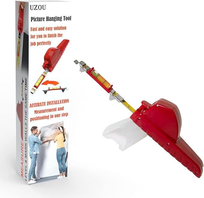 All-in-One Picture Hanging Tool, Picture Hanger, Picture Frame Level Ruler, Portable Picture Leve... | Amazon (US)