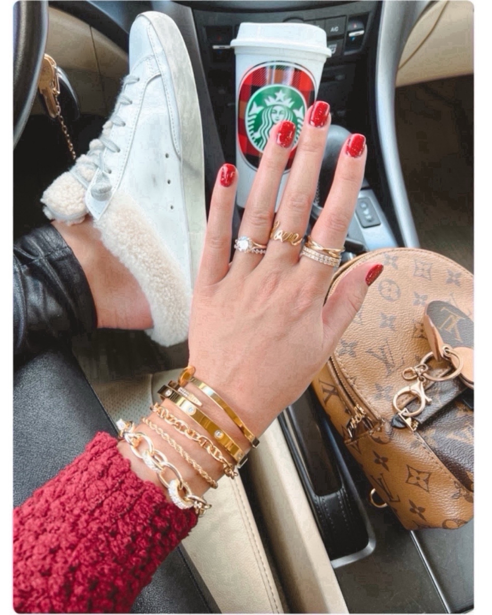 Golden goose sneakers, Amazon bracelets, Baublebar bracelets, Kendra Scott bracelet and ring



#LTKStyleTip #LTKSeasonal #LTKFindsUnder100