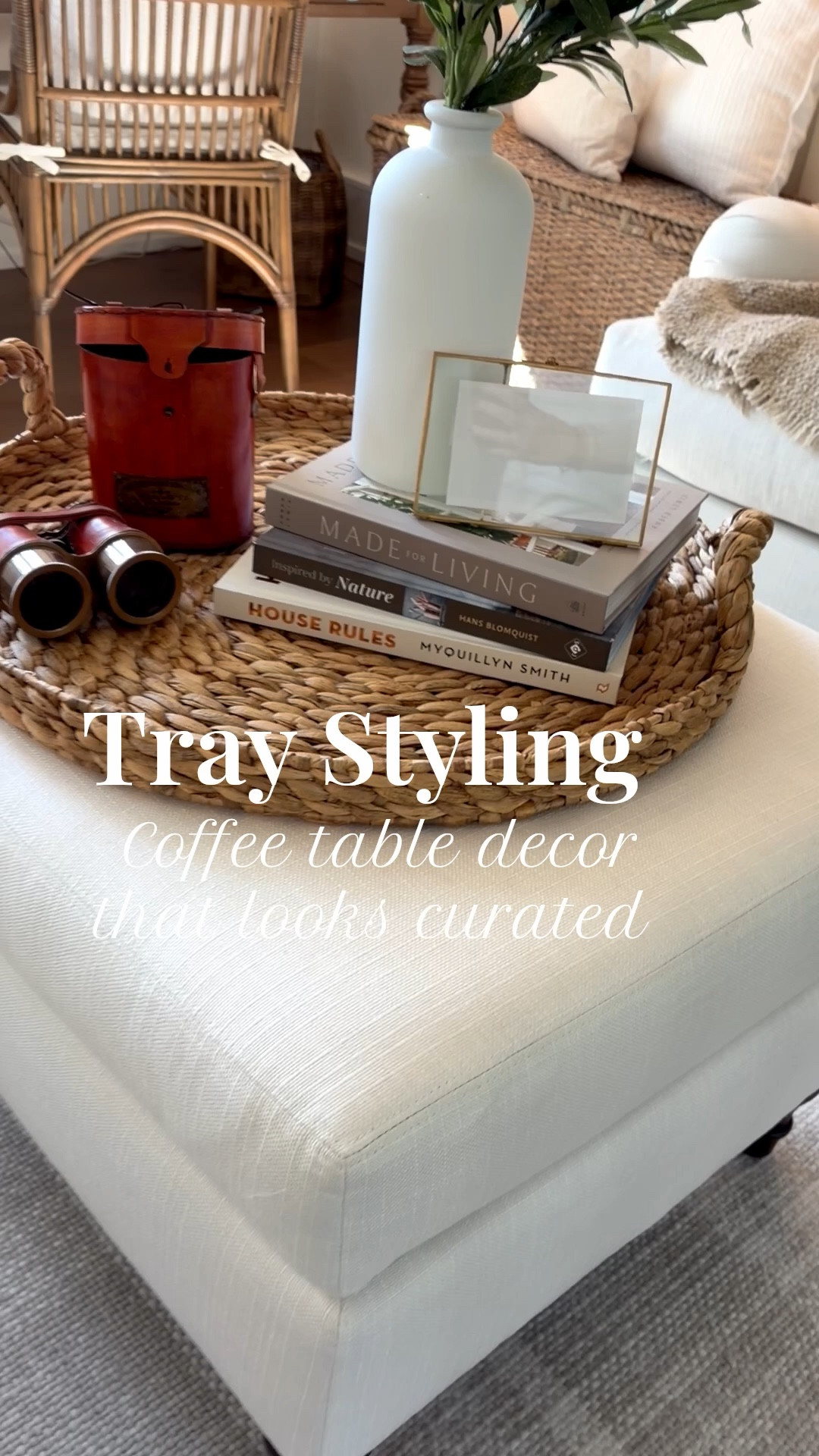 One of the easiest ways to style an ottoman or coffee table is with a beautiful tray. It keeps decor organized while creating a place to layer books, candles, and small objects for that curated designer look. Sharing some of my favorite trays for styling coffee tables and ottomans.

#amandacodesign #ltkhome #coffeetablestyling

#LTKstorytime #LTKdayinmylife #LTKHome