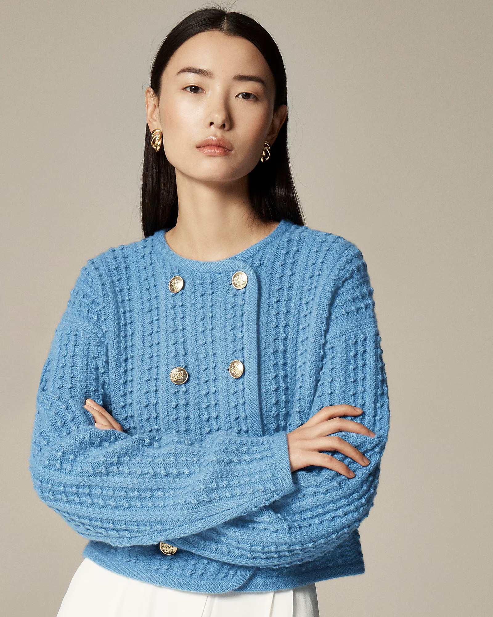 Double-breasted sweater-jacket | J. Crew US