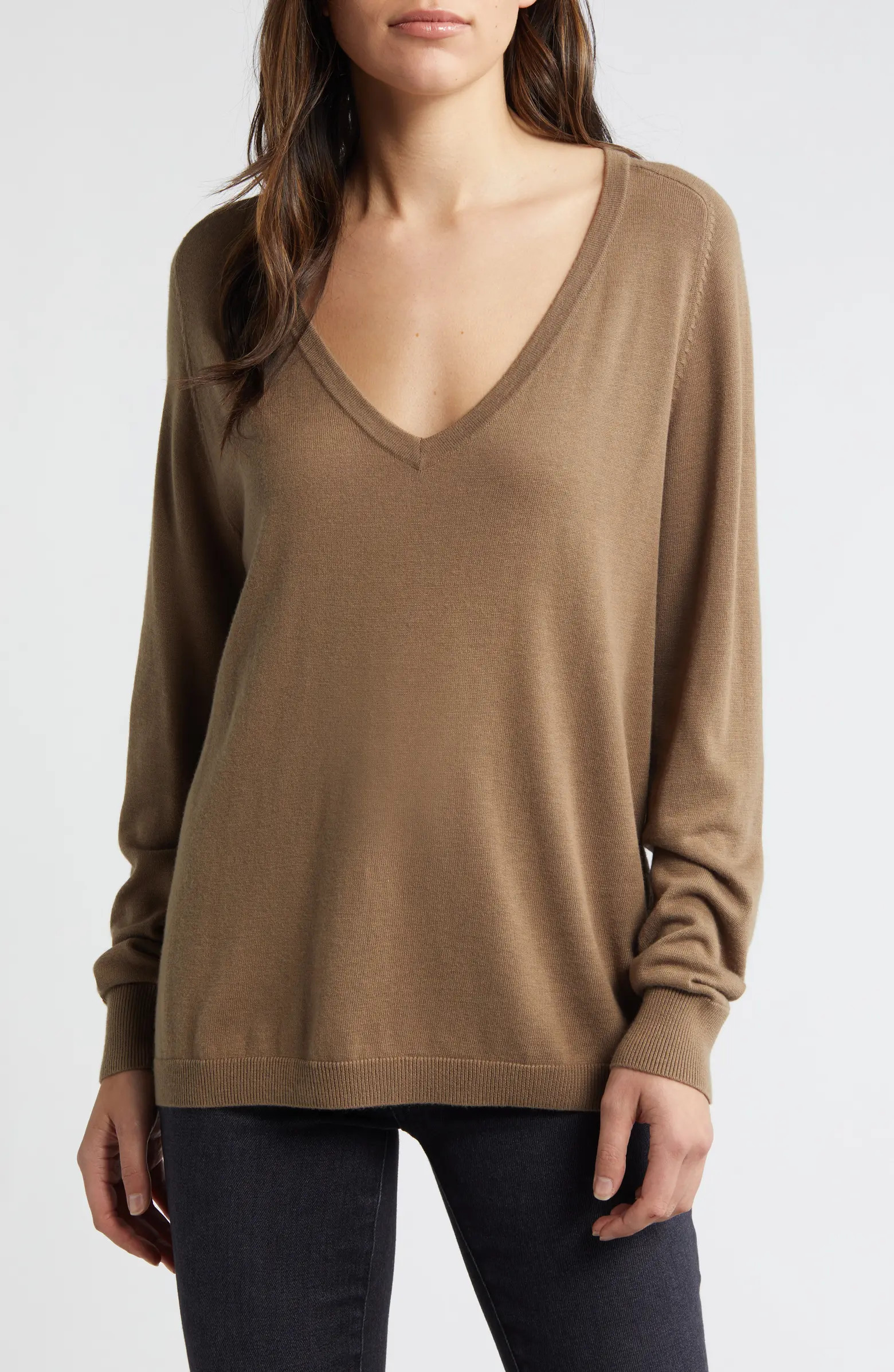 Relaxed V-Neck Sweater | Nordstrom