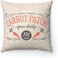 Easter Pillow Covers, Sprint Decor Pillow, Carrot Patch Cover, Easter Carrot Pillow Throw Pillows, E | Etsy (US)