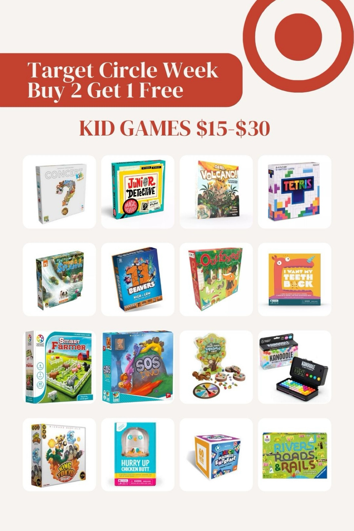 Target Circle Week Deals
Board Games Buy 2 Get 1 Free

Favorite kids games for $15-$30

#LTKSaleAlert #LTKFamily #LTKKids