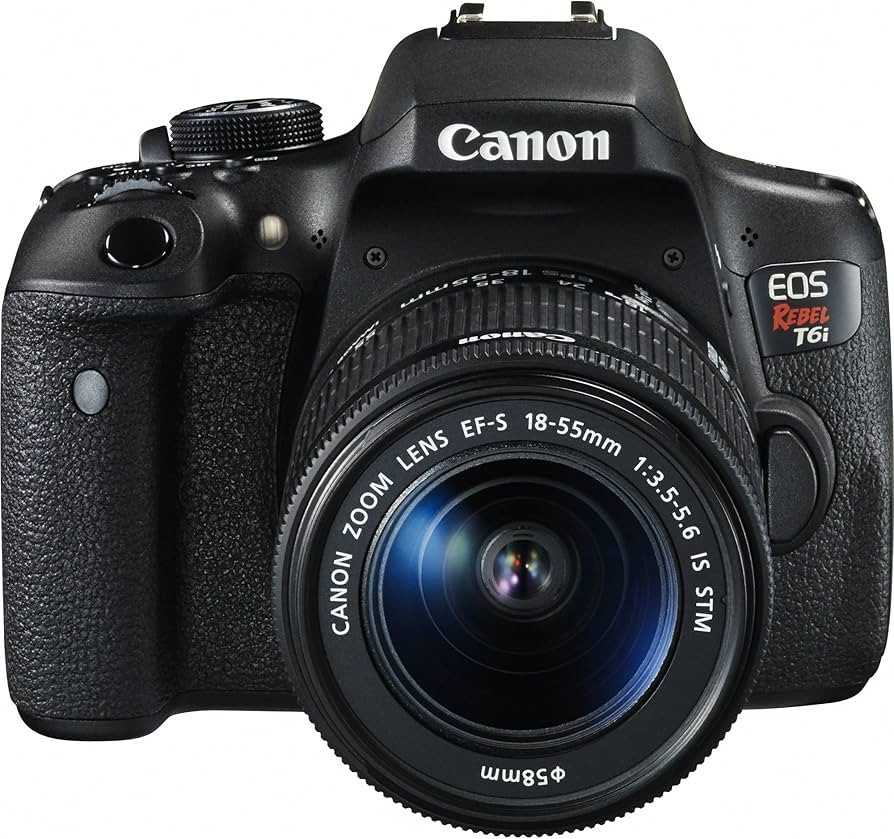 Canon EOS Rebel T6i Digital SLR with EF-S 18-55mm is STM Lens - Wi-Fi Enabled | Amazon (US)