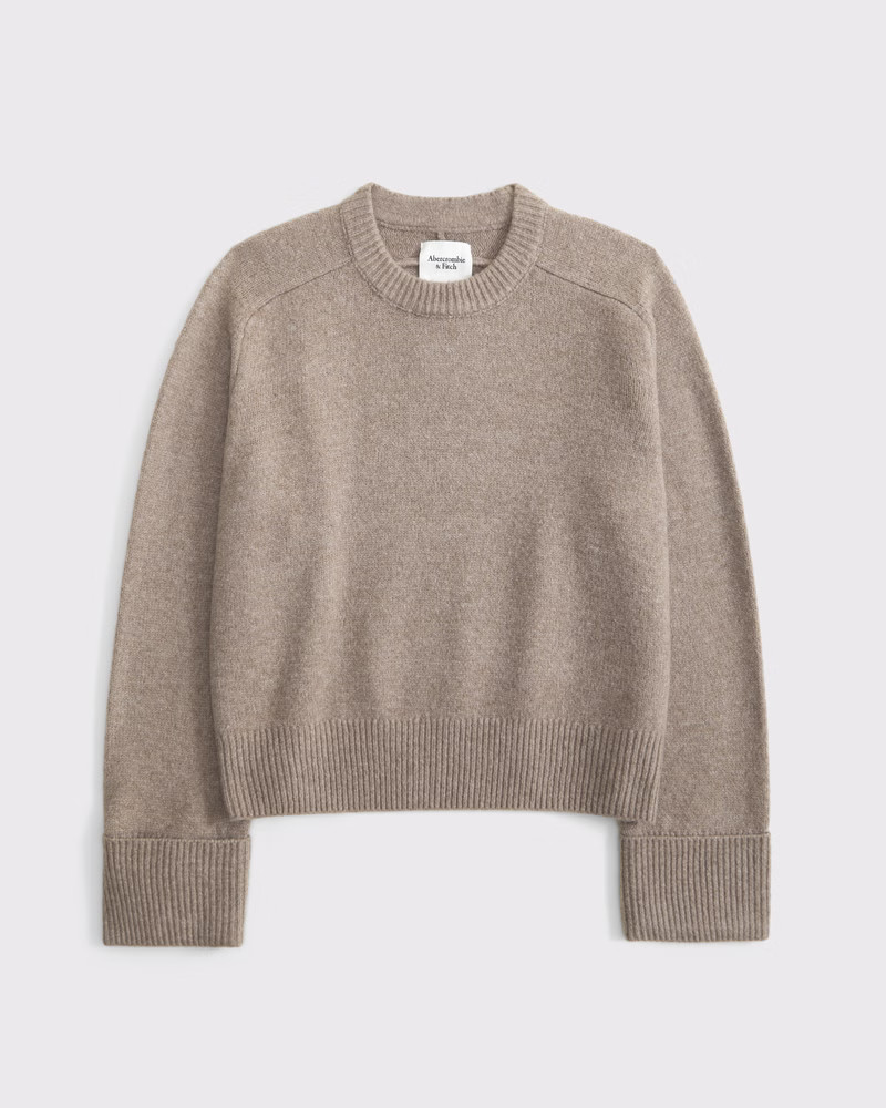 Women's The A&F Madeline Crew Sweater | Women's | Abercrombie.com | Abercrombie & Fitch (US)