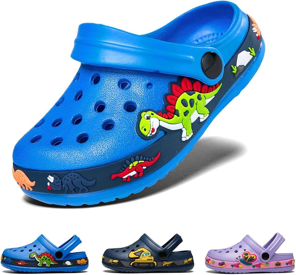 Drecage Zuecos para niños pequeños, zuecos para niñas y niños, zuecos de jardín, sandalias d... | Amazon (US)