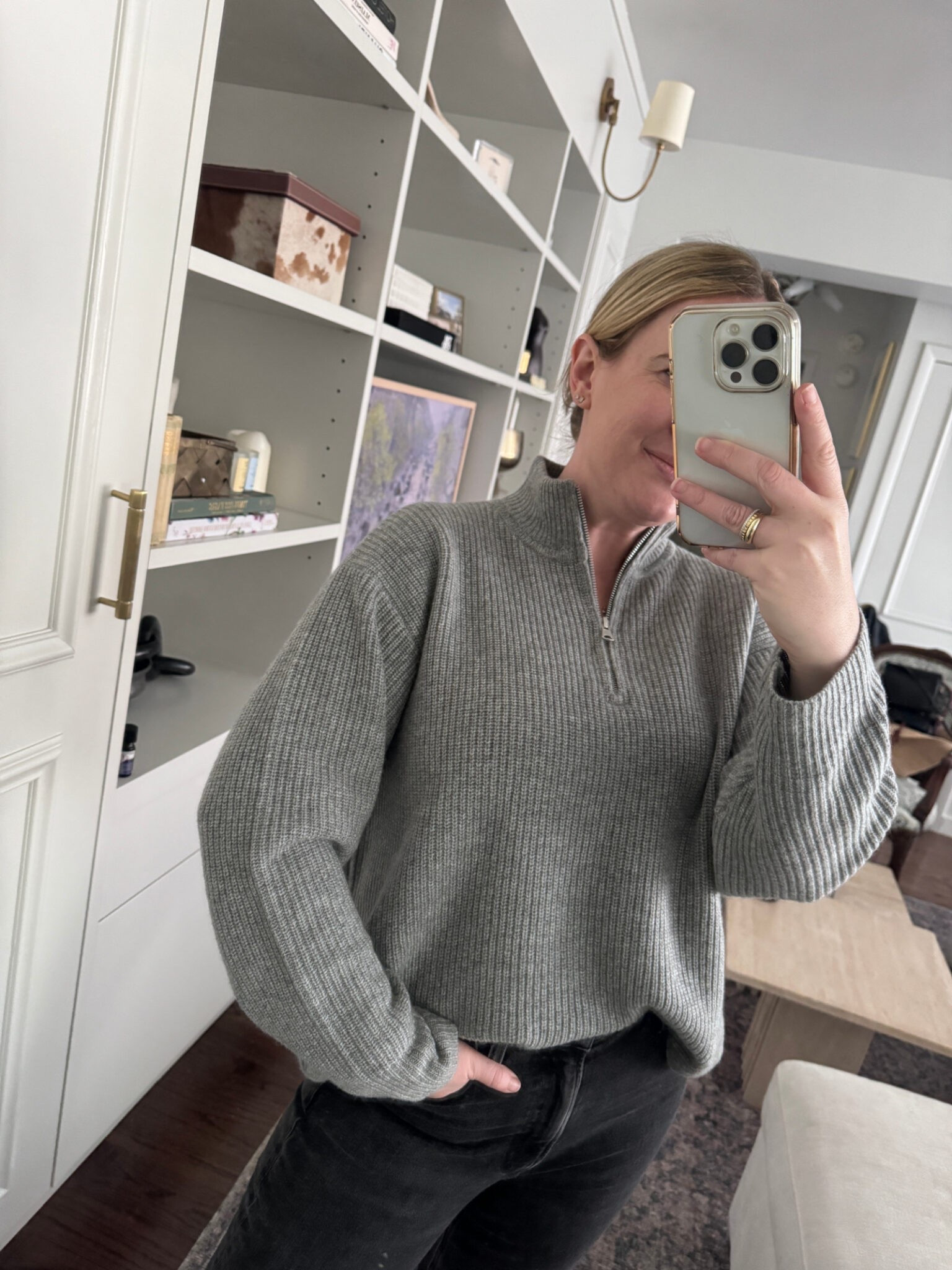 Cashmere half-zip sweater

Wearing size M

Sweater weather
Travel outfit for fall

#LTKSeasonal #LTKTravel