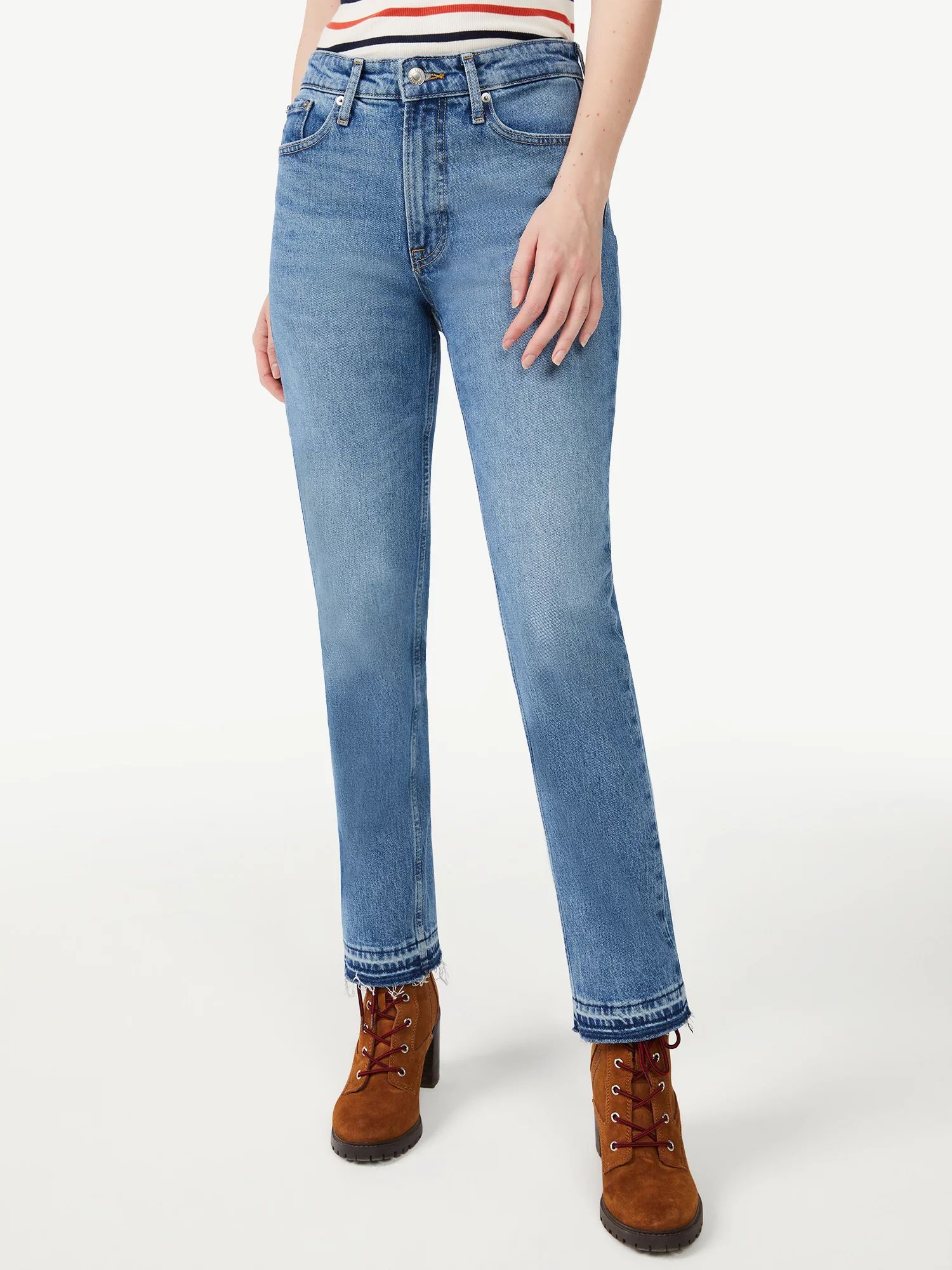 Free Assembly Women's 90 Straight Jeans - Walmart.com | Walmart (US)