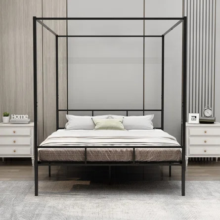 Latitude Run® Metal Canopy Bed | Wayfair | Wayfair North America