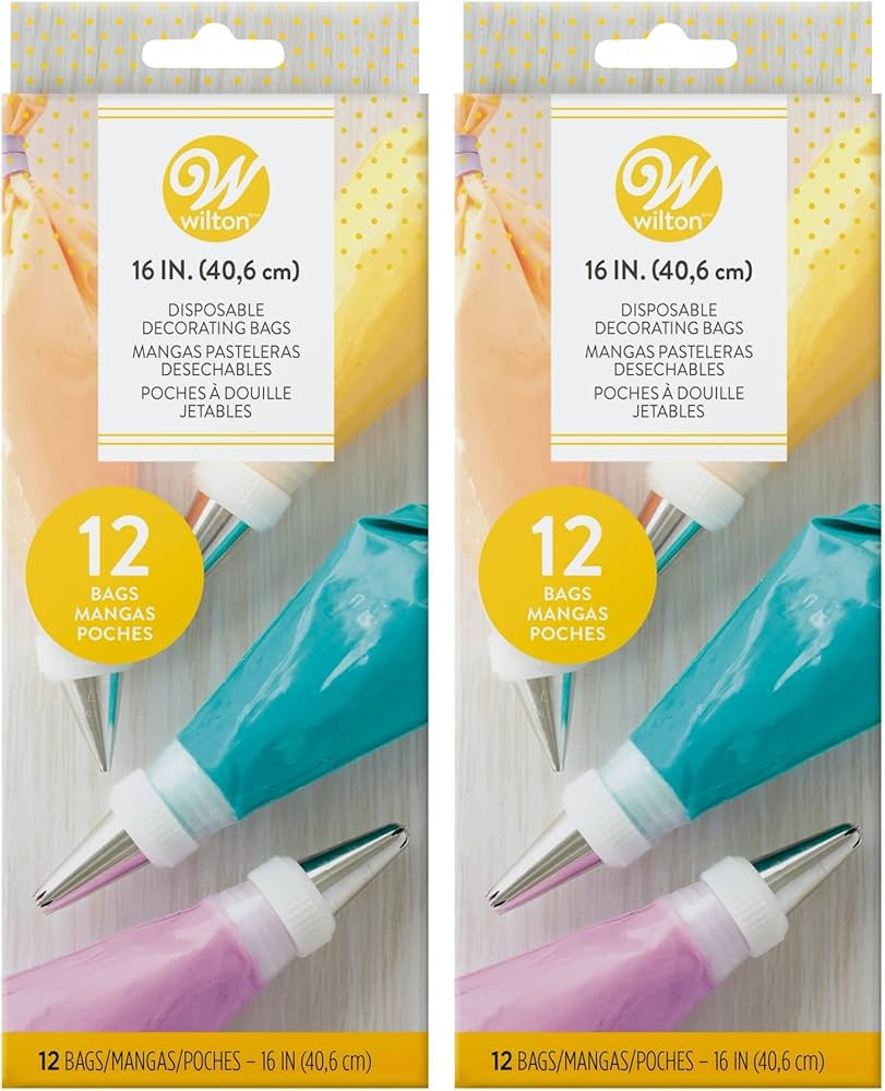 Wilton Disposable 16-Inch Decorating Bags (2 Pack) | Amazon (US)