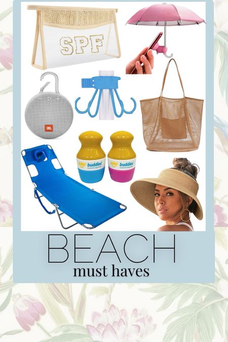 Travel
Beach tote
Beach chair
Beach hat
Sunscreen applicator 
Portable speaker


#LTKActive #LTKswim #LTKtravel