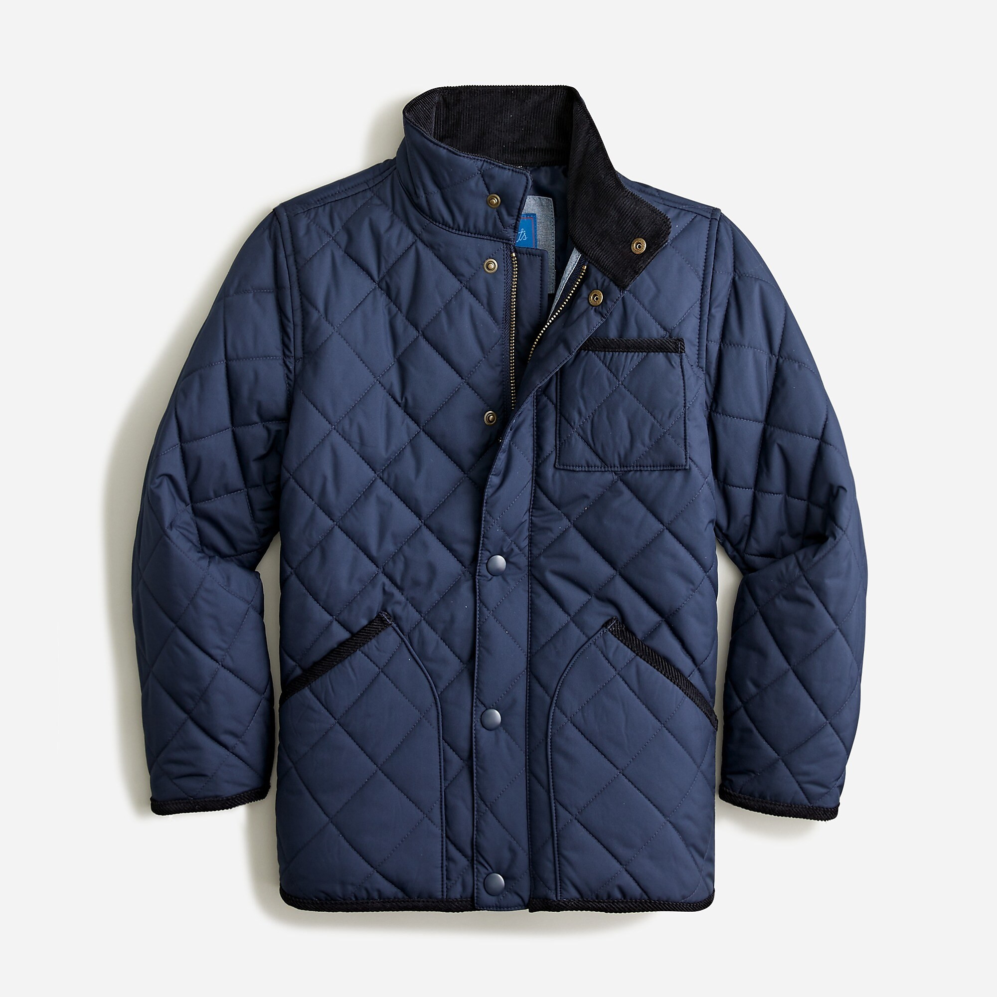 Kids' quilted field jacket in recycled polyester | J. Crew US