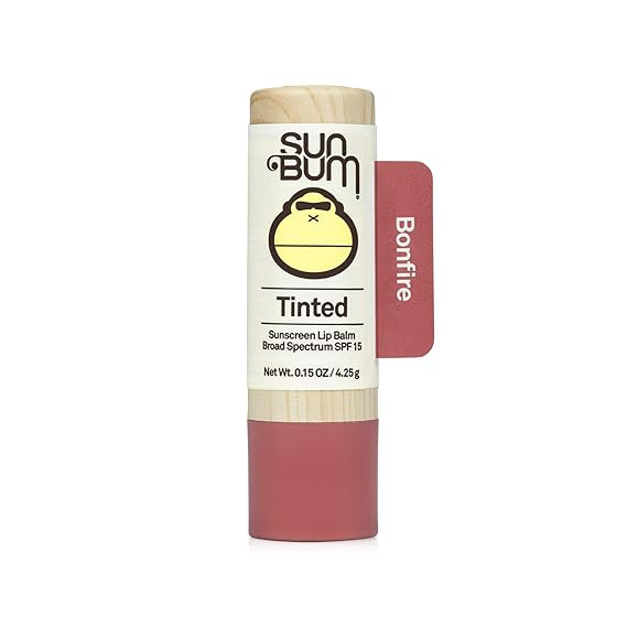 Sun Bum Tinted Lip Balm Bon Fire | SPF 15 | UVA / UVB Broad Spectrum Protection | Sensitive Skin ... | Amazon (US)