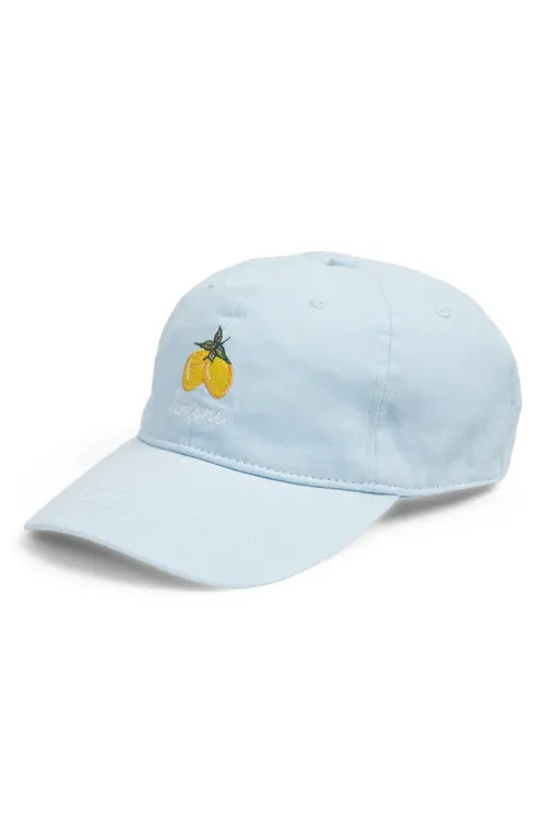 Treasure & Bond Embroidered Twill Baseball Cap in Limone at Nordstrom | Nordstrom