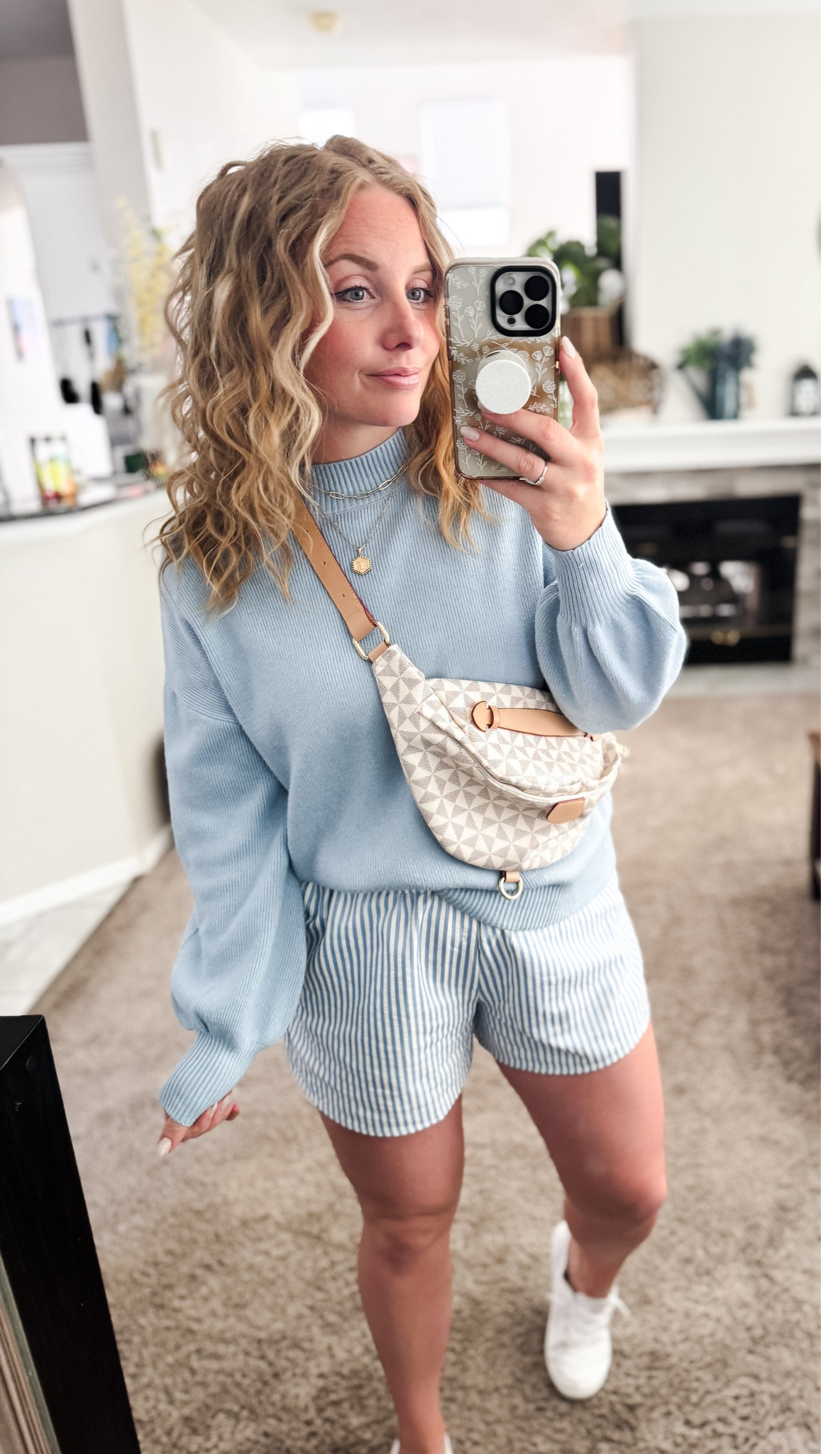 Amazon outfit idea with a sweater, striped shorts, sling bags and white slip on sneakers 









 | outfit inspo | outfit ideas | winter outfits amazon  | casual outfit Ideas  | Outfits | Amazon Casual Outfit | Cute casual outfits | Preppy Outfit spring outfit 

#LTKFindsUnder50 #LTKootd #LTKPetite
