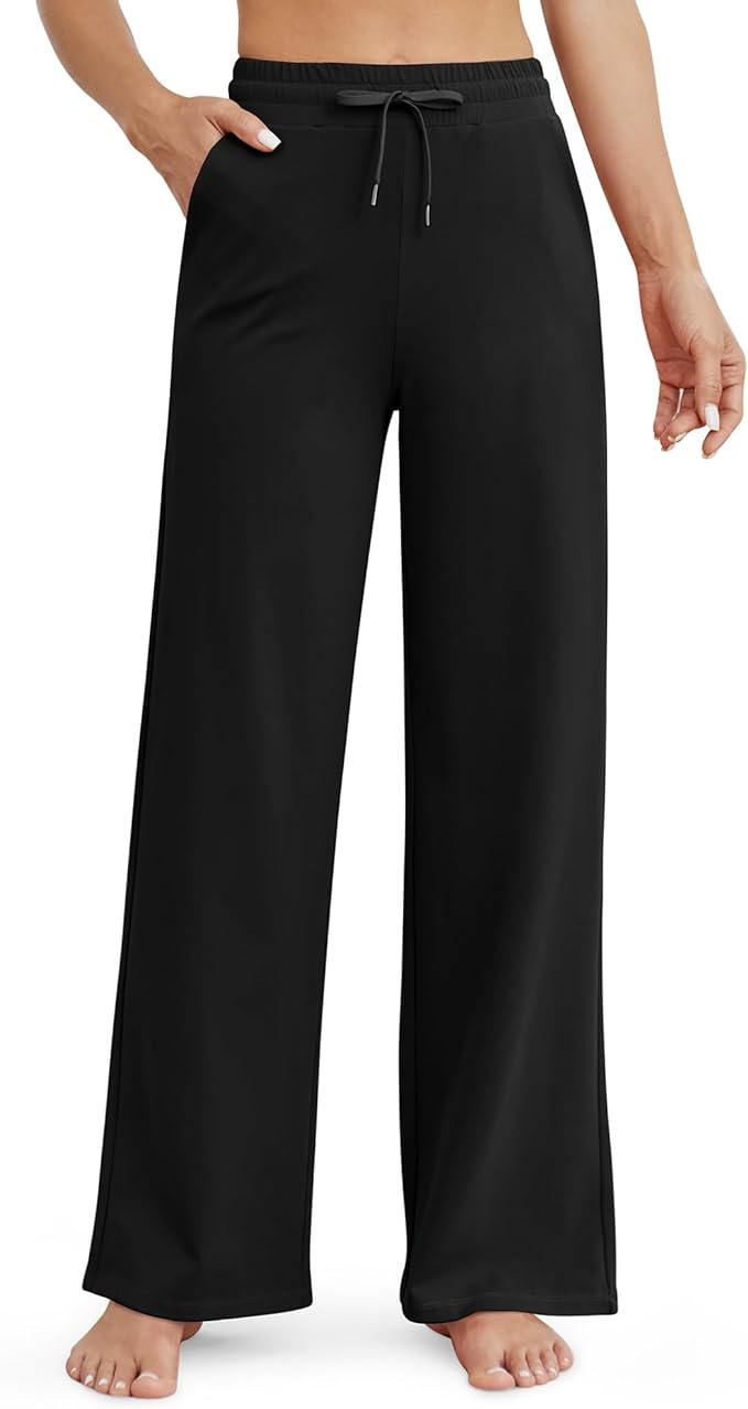 G4Free Wide Leg Yoga Pants for Women Loose Casual Sweatpants Drawstring Stretch Pants with Pocket... | Amazon (US)