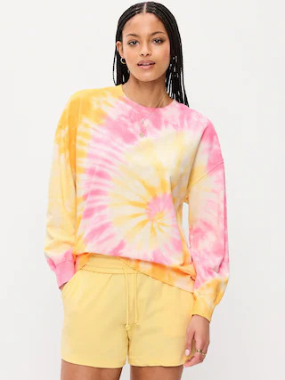 Oversized Crew-Neck Sweatshirt | Old Navy (US)