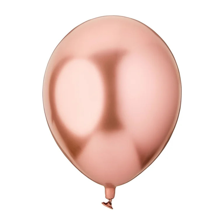 12" Rose Gold Glossy Metallic Balloons, 5 Count, by Way To Celebrate | Walmart (US)