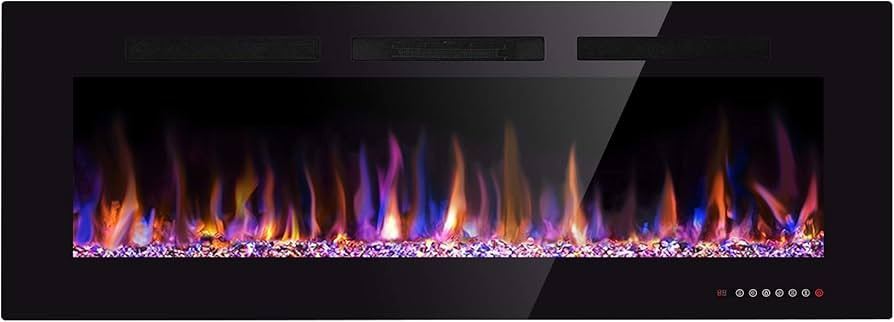 Xbeauty 68" Electric Fireplace in-Wall Recessed and Wall Mounted 1500W Fireplace Heater and Linea... | Amazon (US)