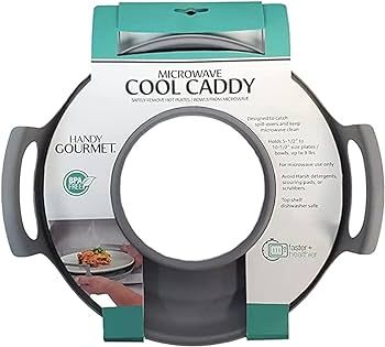 Handy Gourmet Microwave Cool Caddy w/ Handles - Carrying Tray for Bowls, Plates | Amazon (US)