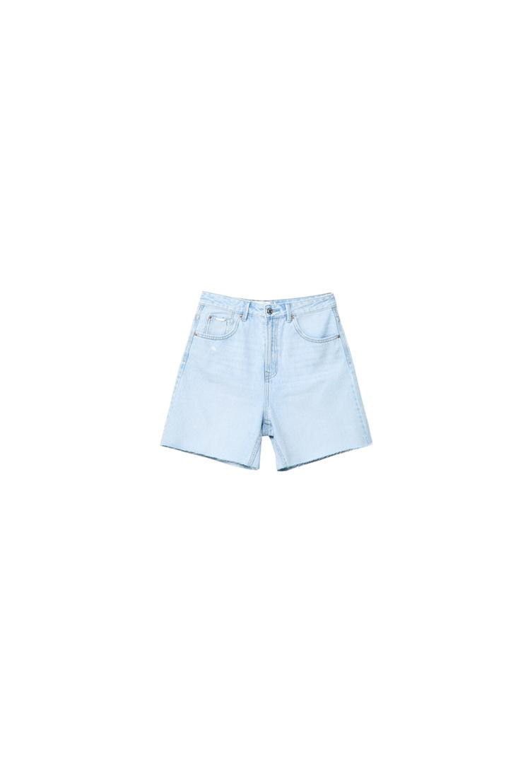 D93 Longline denim shorts | Stradivarius (UK)