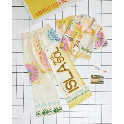 Girls Multi Colour Atlas Shirt & Trousers Set | River Island UK & IE