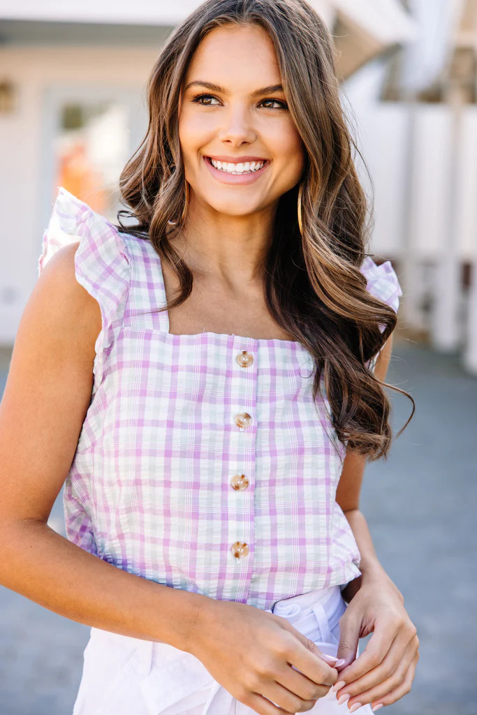 Top Pick Pink Gingham Blouse | The Mint Julep Boutique