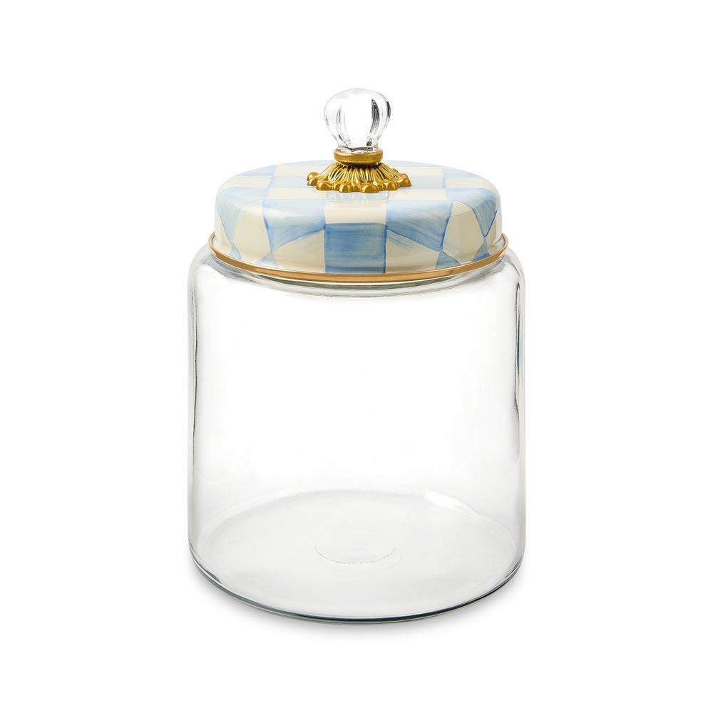 Sky Check Large Kitchen Canister | MacKenzie-Childs
