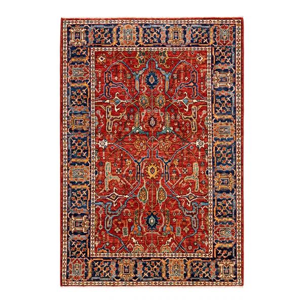 One-of-a-Kind Hand-Knotted 2000S 4' X 5'11" Wool Area Rug in Orange | Wayfair North America