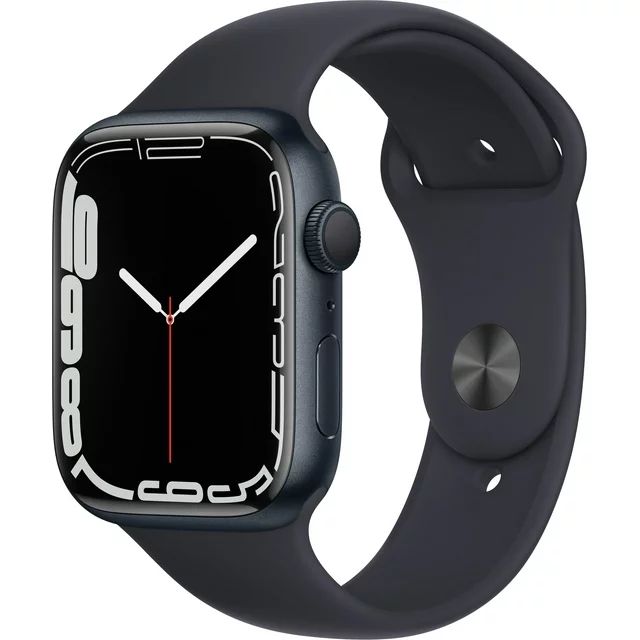 Restored Apple Watch Series 7 (GPS) 45mm Midnight Aluminum Case with Midnight Sport Band - MKN53L... | Walmart (US)