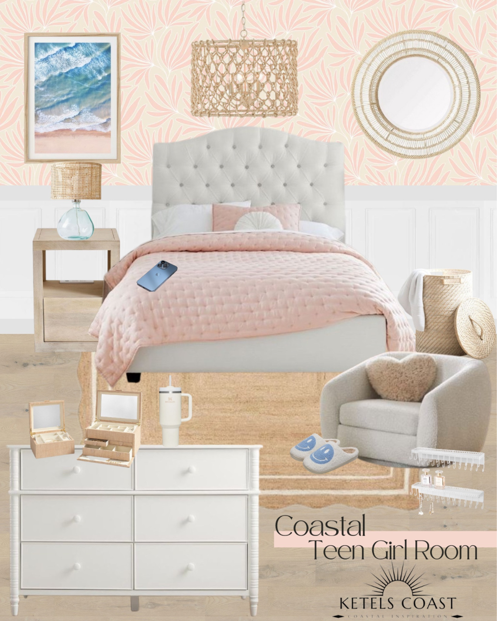 A dreamy teen girl room. Embracing the coast with shades of blush, crisp whites, and ocean blues🌊✨ 

Teen room / teen girl room / teenager room / Coastal Room / Coastal Teen Room / Toddler room Design / Room Inspiration / Girl Bedroom / Bedroom decor / Big Girl
Bedroom / Coastal Nursery / botanical room / calming room / bedroom organization / kid room inspiration / boho room / coastal room / big girl room inspo

#LTKkids #LTKhome

#LTKSaleAlert #LTKBaby #LTKStyleTip