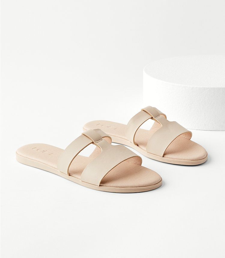 Modern Slide Sandals | LOFT | LOFT