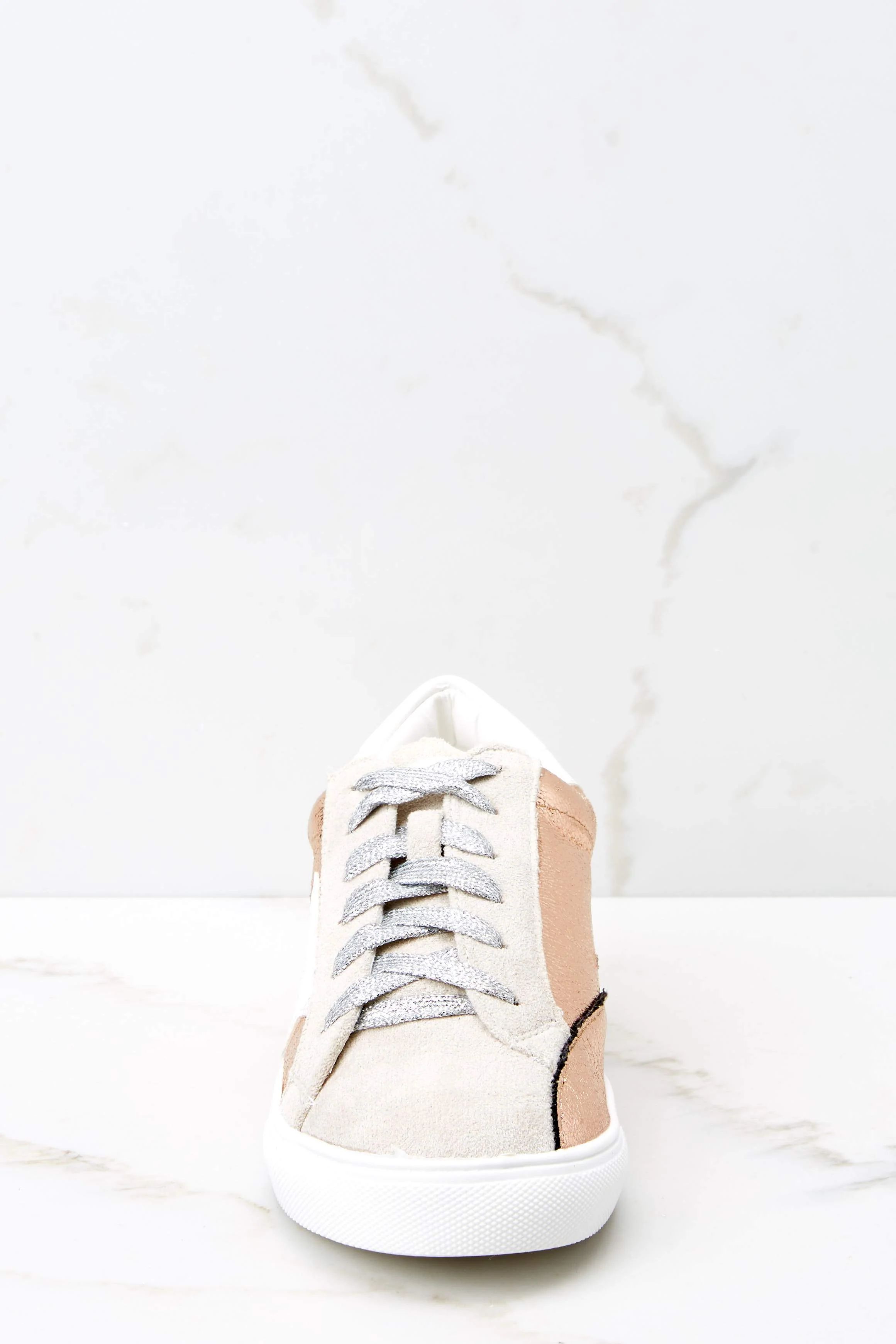 Getting Better Rose Gold Sneakers (BACKORDER 9/15) | Red Dress 