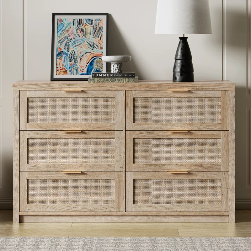 Arianna 52.7" W 6-Drawer Dresser | Wayfair North America