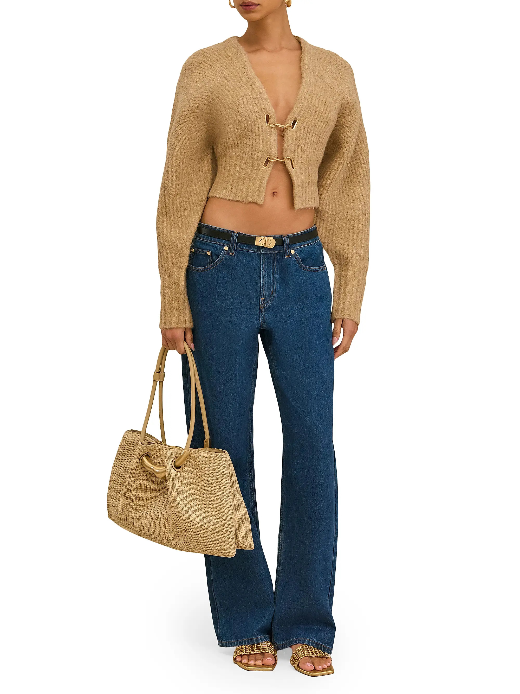 Asa Raffia Satchel Bag | Saks Fifth Avenue