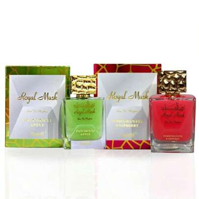 Royal Musk Pomegranate Raspberry & Royal Musk Patchouli Apple - EDP Sprays 100ML (3.4 OZ) By SURRATI (BUNDLE) | SHEIN