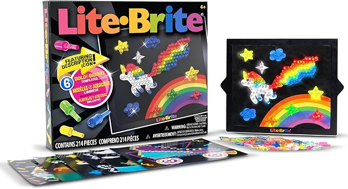 Lite Brite Classic, Favorite Retro Toy - Create Art with Light, STEM, Educational Learning, Holid... | Amazon (US)