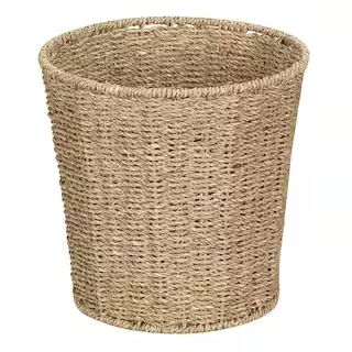 HOUSEHOLD ESSENTIALSNatural Seagrass Waste Basket66(12)Questions & Answers (3) | The Home Depot